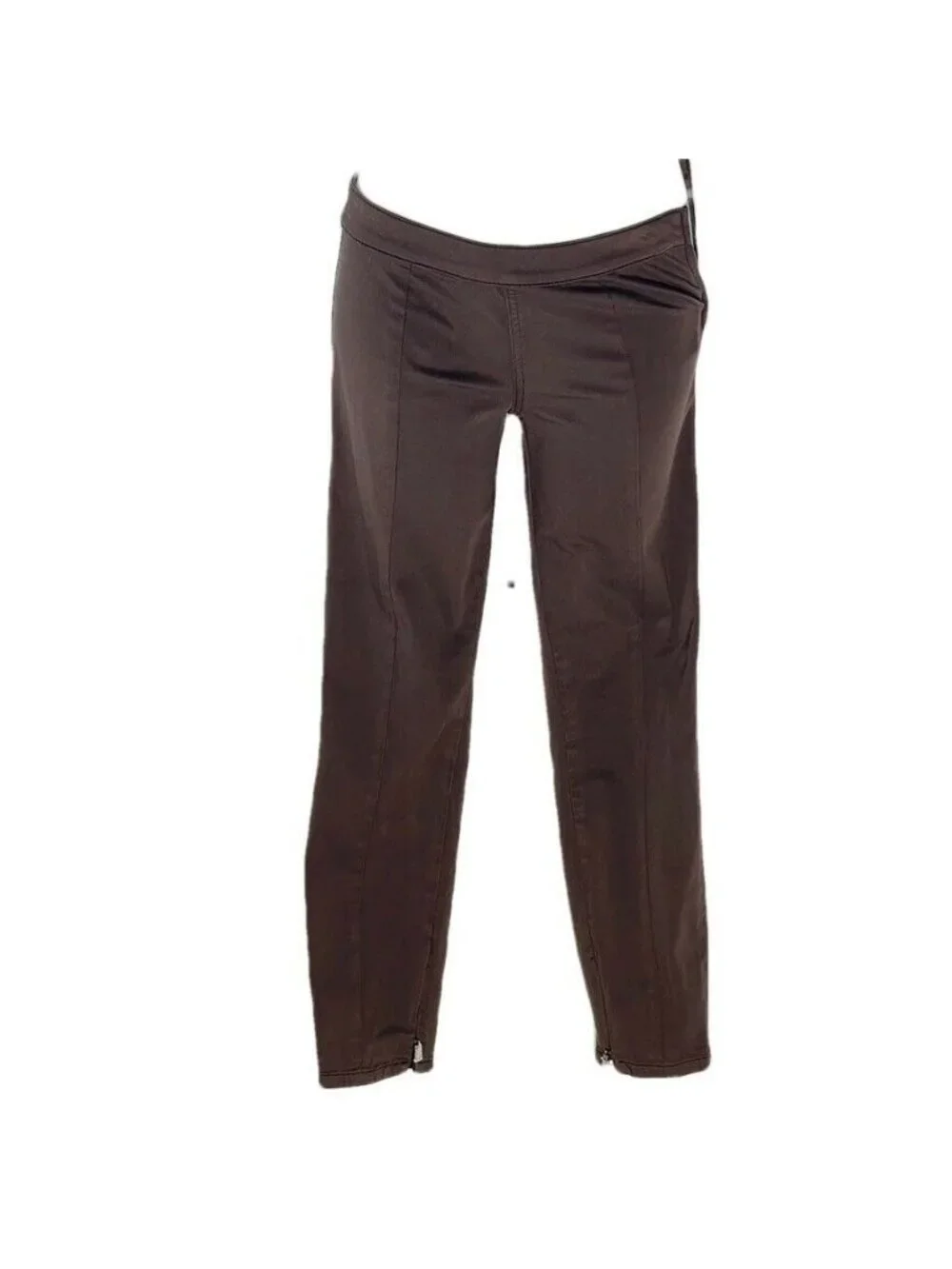 Tory Burch Womens Brown Stretch Leggings Size 12 Coconut Color With Tags